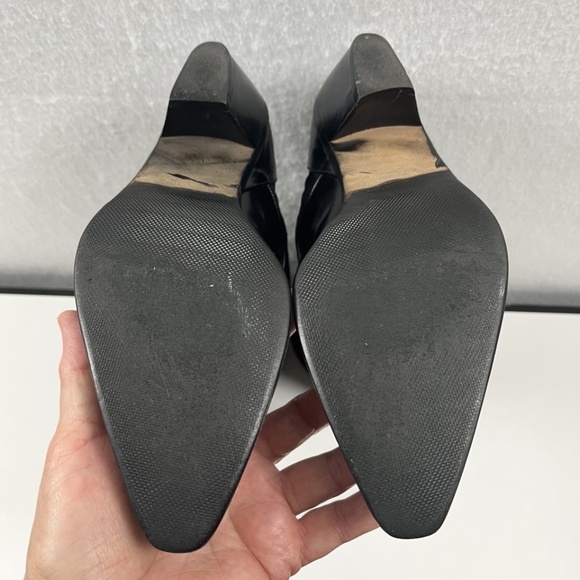 Via Spiga Ladies Italian Made Western Black Pull-on Boots Re-bottomed - Picture 6 of 12